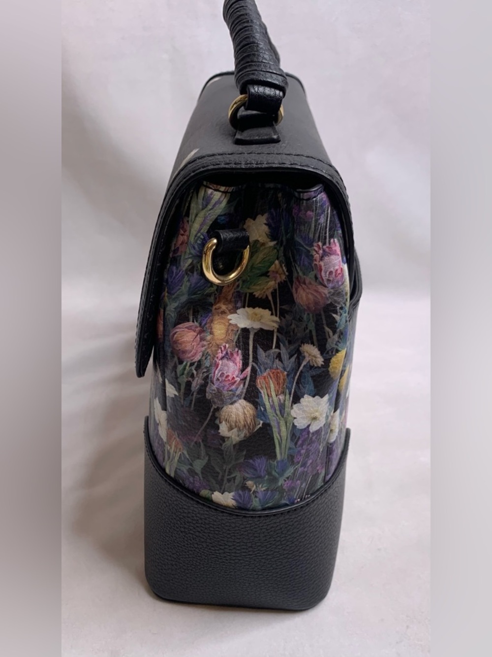 BoxLunch Exclusive Harry Potter Botanical Pets Handbag Hedwig Crookshanks Floral - Picture 7 of 12